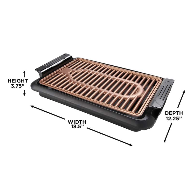 Betty Crocker 10 x 15" indoor grill with removable grill plate