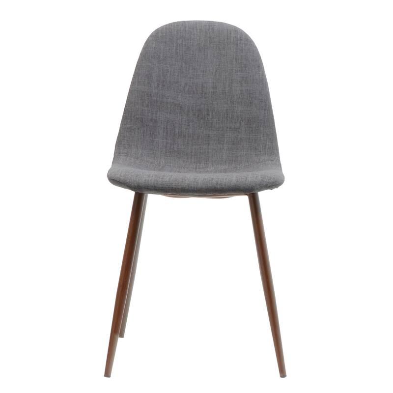 Fabric Dining Chair Set of 2 Round Back Accent Chairs Arc Lounge Chair