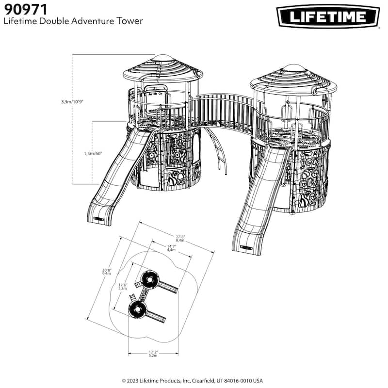 Lifetime Double Adventure Tower