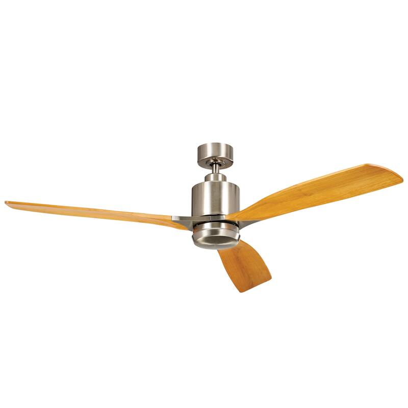 Kichler Lighting Ridley II 60 inch Integrated LED Indoor Brushed Stainless Steel Ceiling Fan