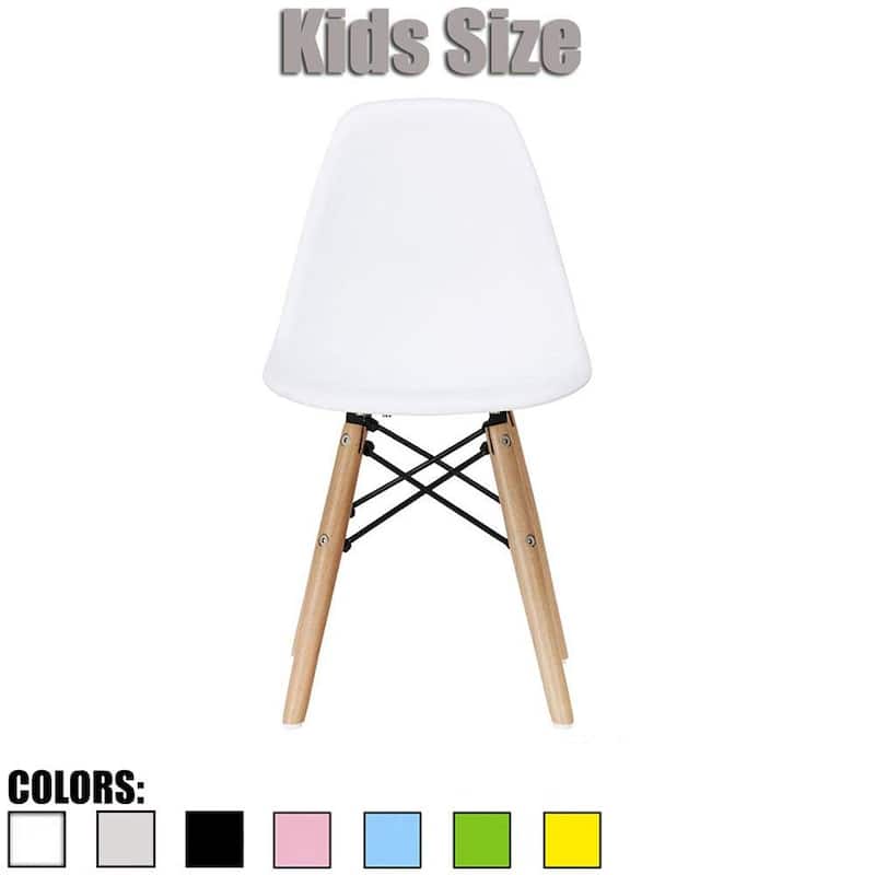 Kids Toddler Chair Side No arm Armless Natural Wood Legs Eiffel For Kitchen Desk Work Bedroom Playroom Preschool