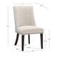 preview thumbnail 15 of 25, Linon Allard Modern Dining Chairs with Espresso Legs (Set of 2)