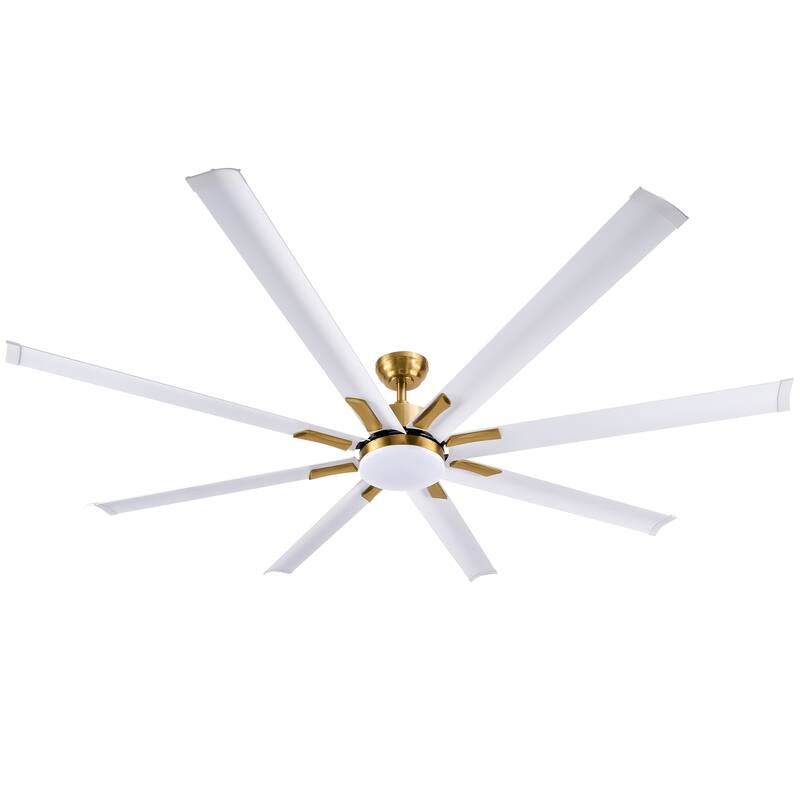 CO-Z 72" 6 - Blade Aluminum LED Ceiling Fan with Dimmable Light and Remote for Great Room