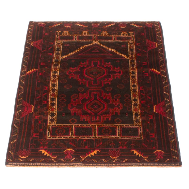 Teimani Black Rug 3'0" x 4'10" - 3'0 x 4'10
