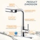 preview thumbnail 12 of 79, WOWOW Single Handle Waterfall Pull Down Sprayer Kitchen Faucet