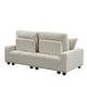 preview thumbnail 8 of 6, 74'' Wide Upholstered Chaise Lounge Loveseat with Adjustable Backrest