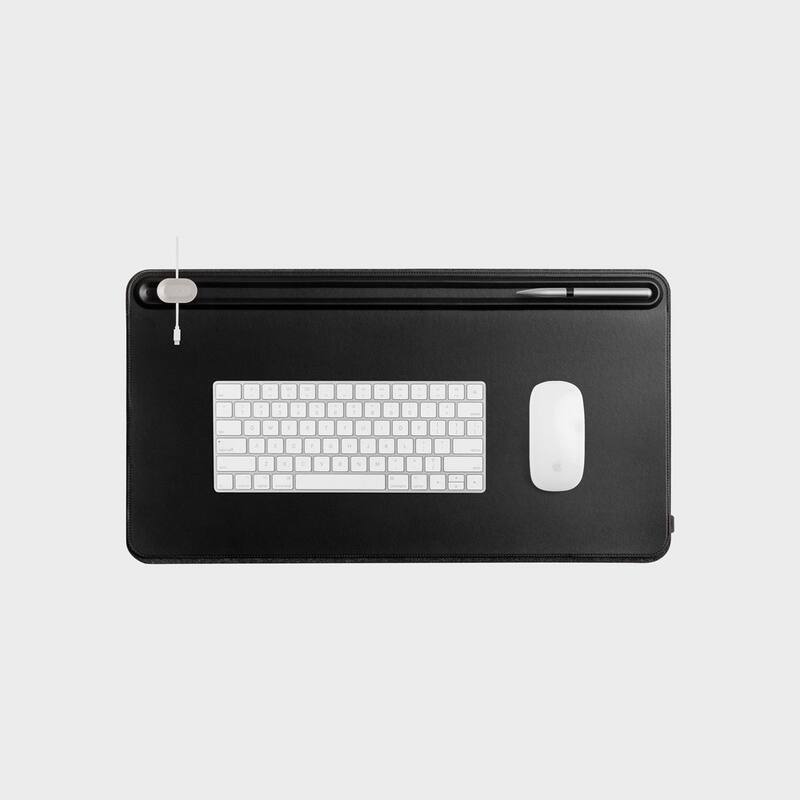 Orbitkey Desk Mat Premium Vegan Leather & Recycled PET Felt, Medium