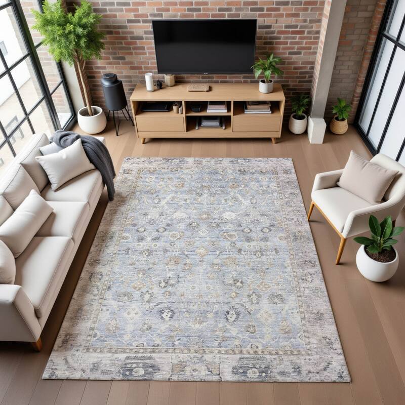 Premium Washable Super Soft Vintage Traditional Mayfield Rug