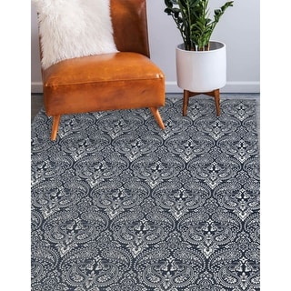 BANDANA NAVY Area Rug By Kavka Designs - Bed Bath & Beyond - 35220167
