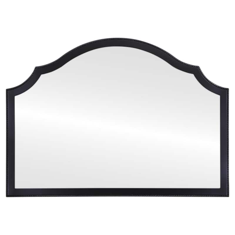 Van Buren Framed Mantel Mirror - Peaks Cathedral - 38.4x27.4 - Black