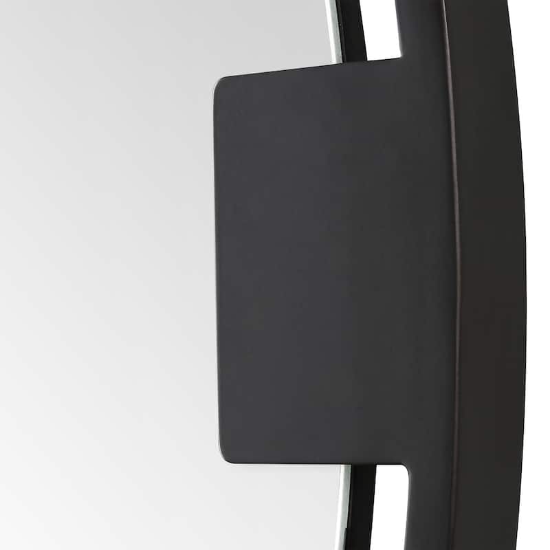 Uttermost Cornelia Black Round Mirror - 42.5'' H X 42.5'' W X 1.25'' D