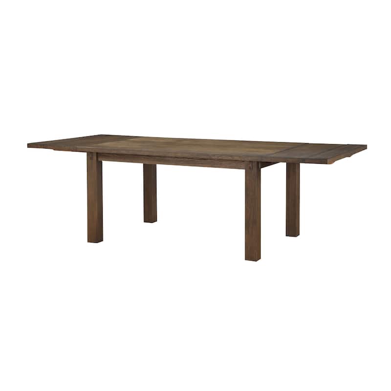 Sabrina Dark Oak Dining Table with Extension Leaf