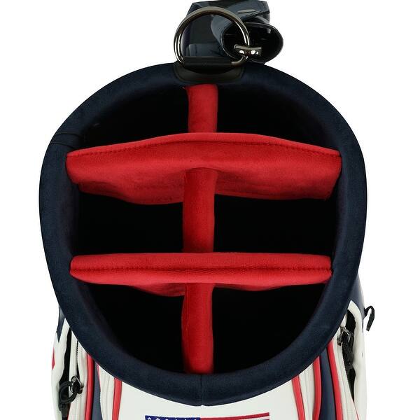 Shop Le Golf National Usa Golf Staff Bag Red White Blue