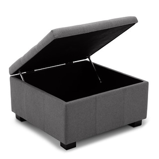 Shop Belleze Storage Ottoman Foot Bench Tufted Vintage Style