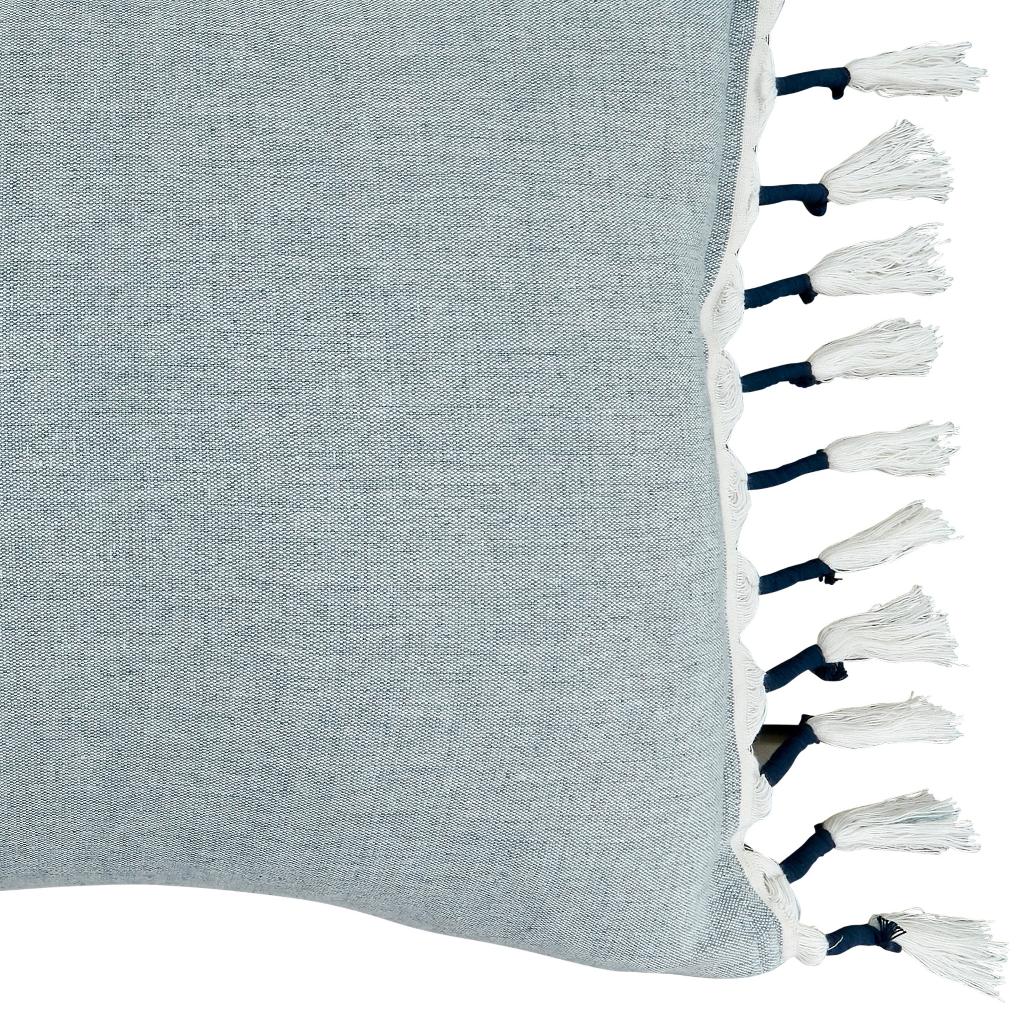 Throw Pillow With Tasseled Design-image