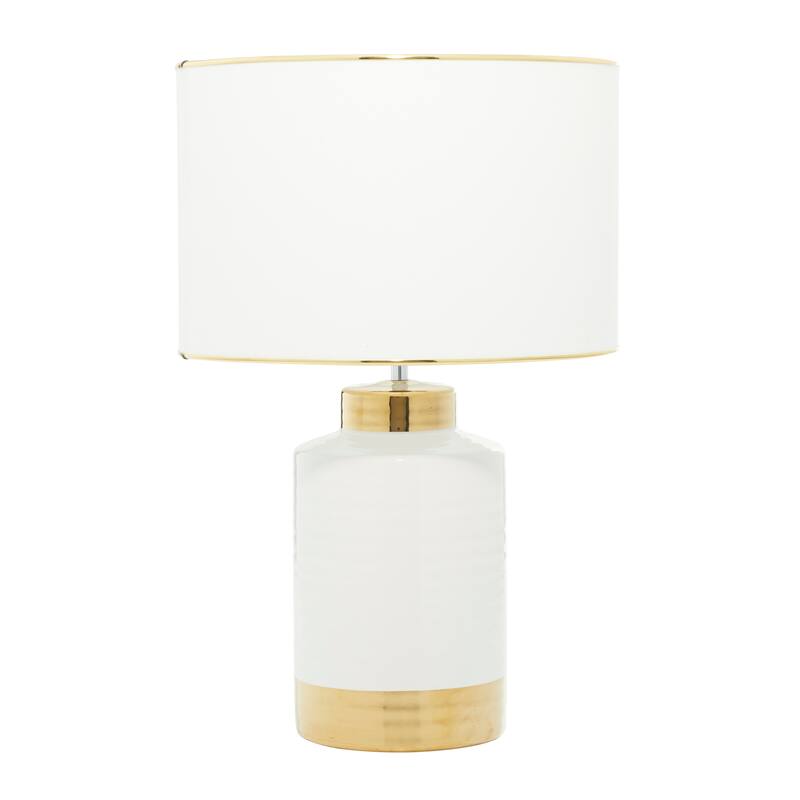 Gold Ceramic Traditional Table Lamp - 15 x 15 x 23