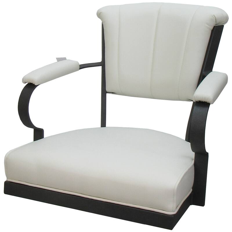 Miami Swivel Metal Caster Chair on Reading Base - 18" High Seat