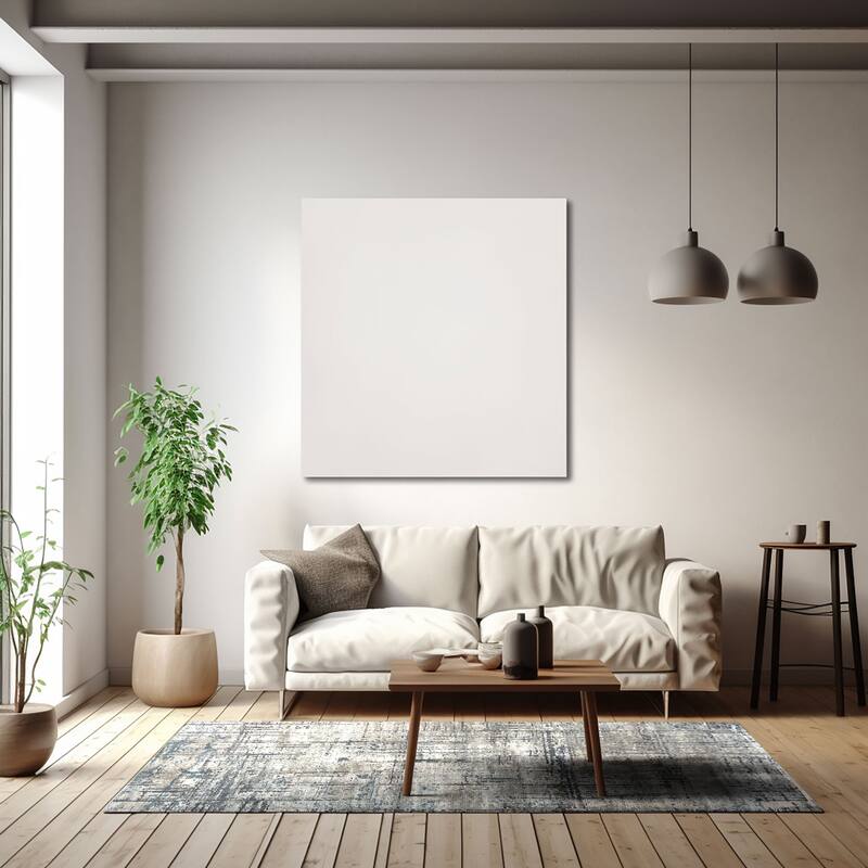 HERAT ORIENTAL Turkish Modern Erased Design Wool & Silk Rug - 5'3" x 7'7"