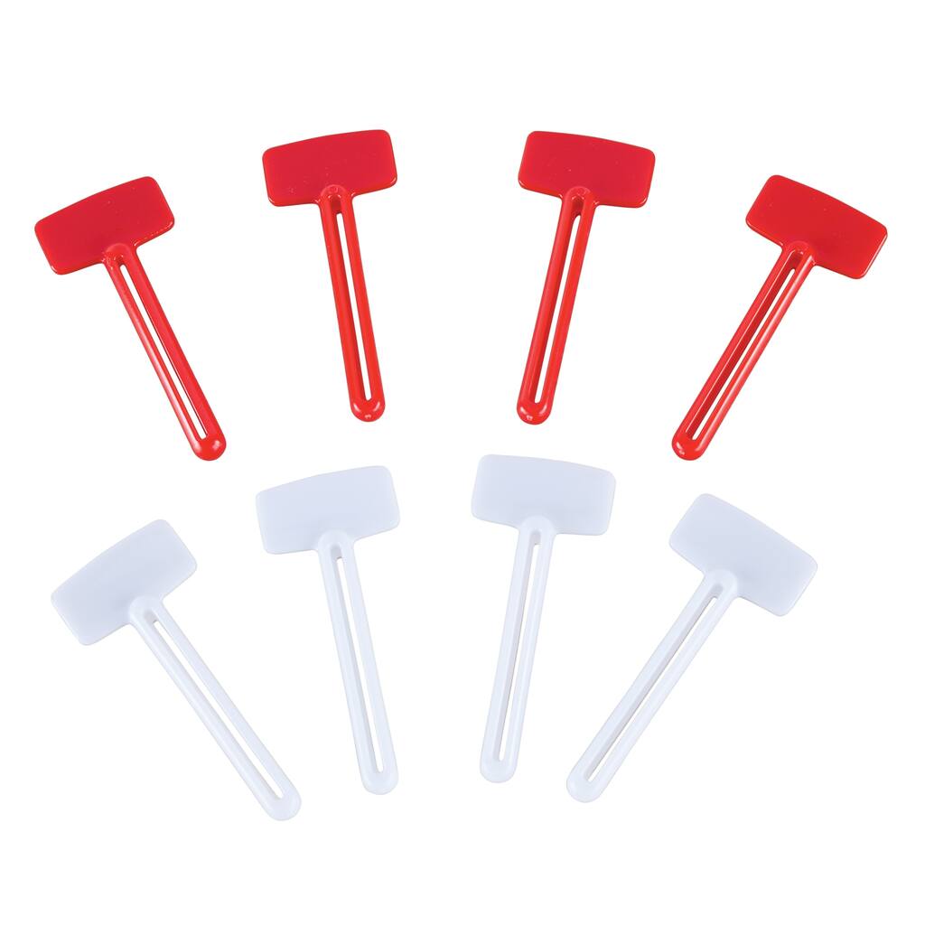 Toothpaste Tube Squeezers - Set of 8 Plastic Tube Keys - 3.500 x 3.000 x 1.000