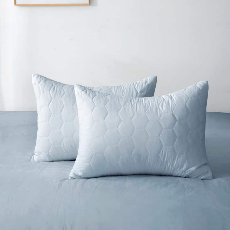 Better Style Home Microfiber Honeycomb Quilt Sets