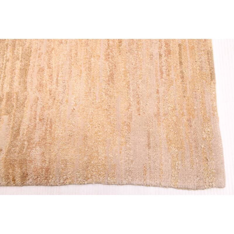 ECARPETGALLERY Hand-knotted Opulence Beige Wool Rug - 5'11 x 9'1