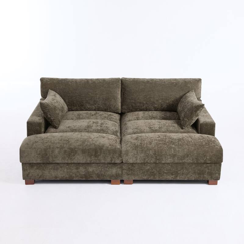 Modern Modular Sectional Sofa Chaise Couch Bed