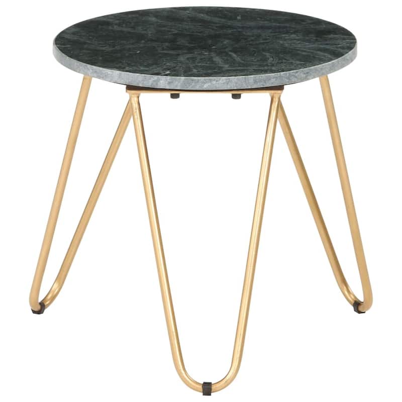 vidaXL Coffee Table End Table Side Sofa Table Real Stone with Marble Texture