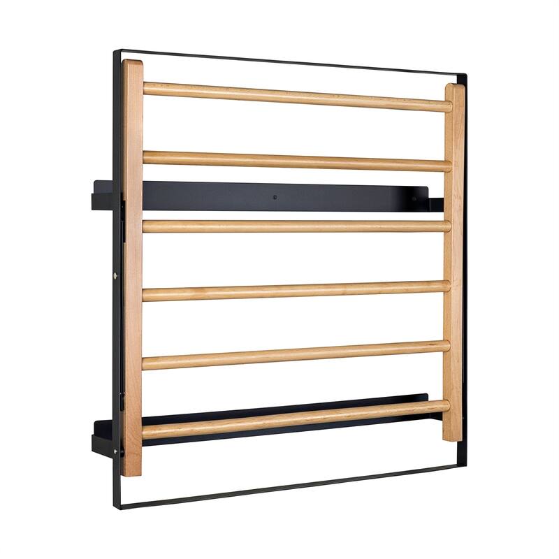 Wall Mounted Clothes Drying Rack Laundry Drying Rack Collapsible - Black