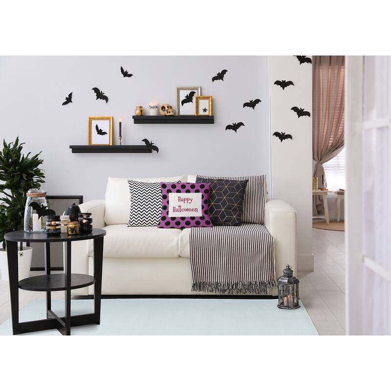 Halloween Happy Halloween Dots Accent Pillow