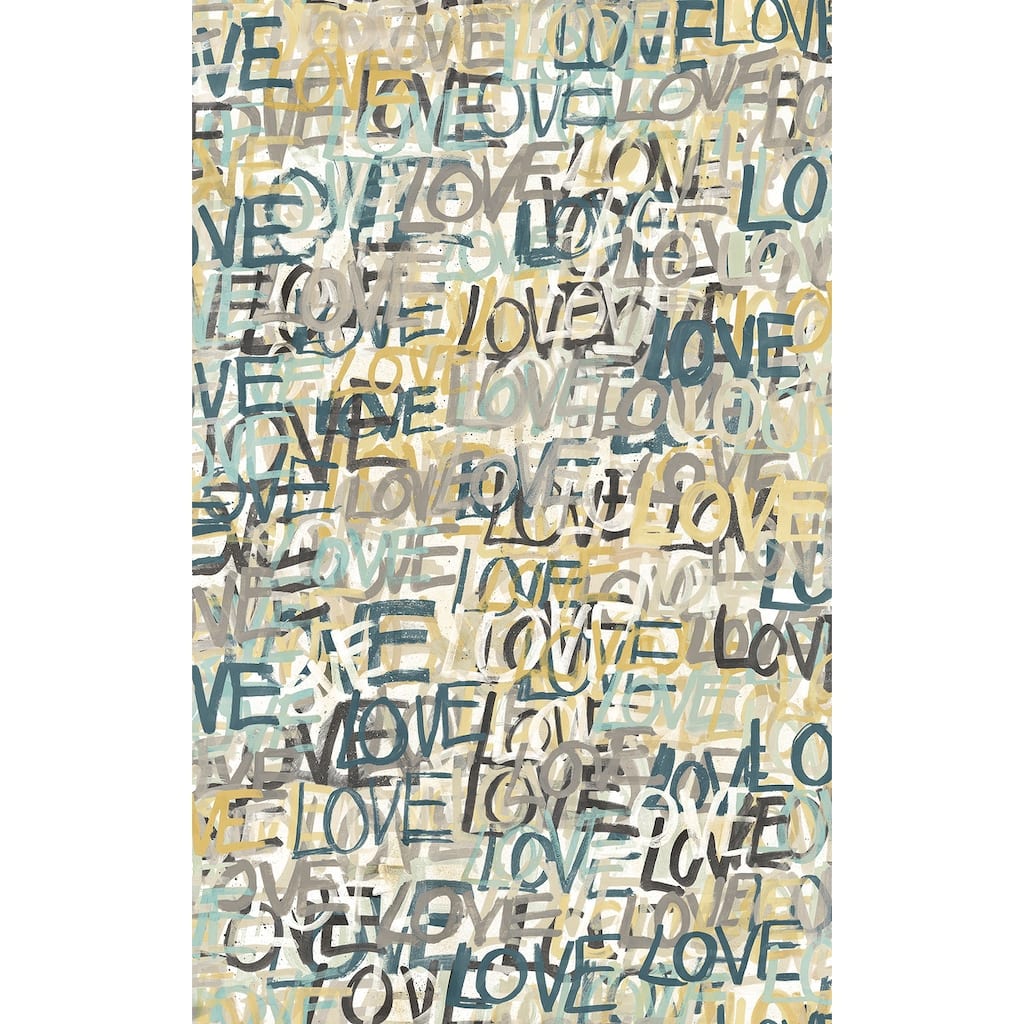 Indio Neutral Love Scribble Wallpaper