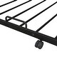 preview thumbnail 14 of 26, Twin Over Full Size Bunk Bed with Trundle and Bulit-in Wardrobe, Metal Bunk Bedframe with Lateral Storage Ladder & Wire Shelving