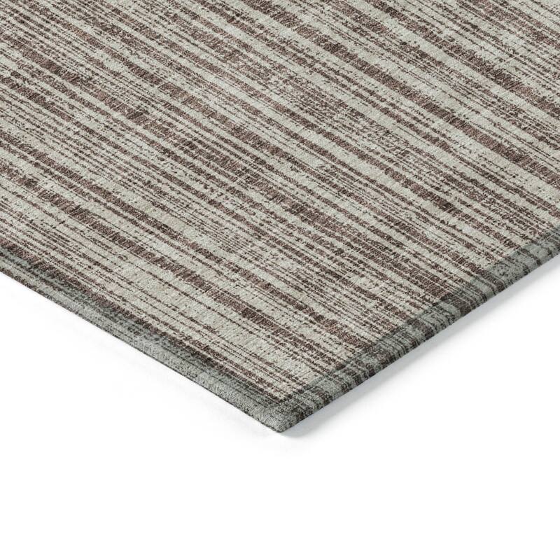 HomeRoots Striped Transitional Rectangle Outdoor Rug
