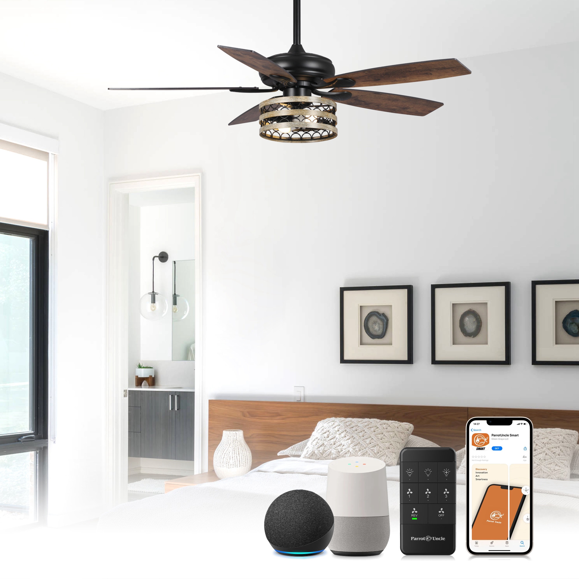 Smart ceiling fan google store assistant