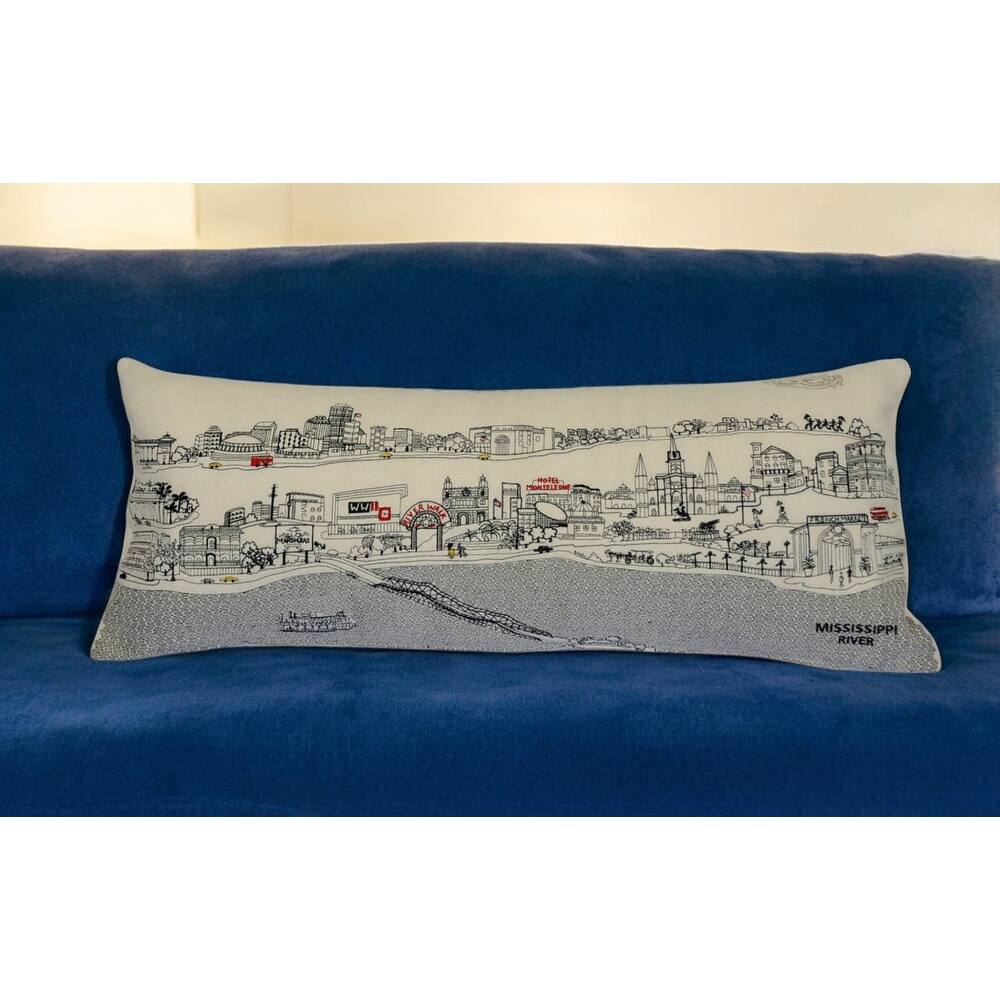 HomeRoots 14" X 35" Cream Wool Lumbar Throw Pillow