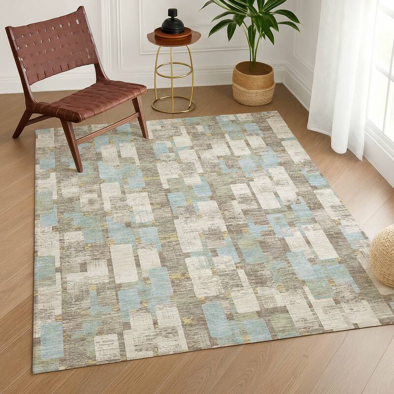 Machine Washable Indoor/ Outdoor Casual Carson Chantille Rug