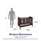 preview thumbnail 13 of 32, Avenue Greene Raiyan 2-in-1 Convertible Wood Nursery Crib