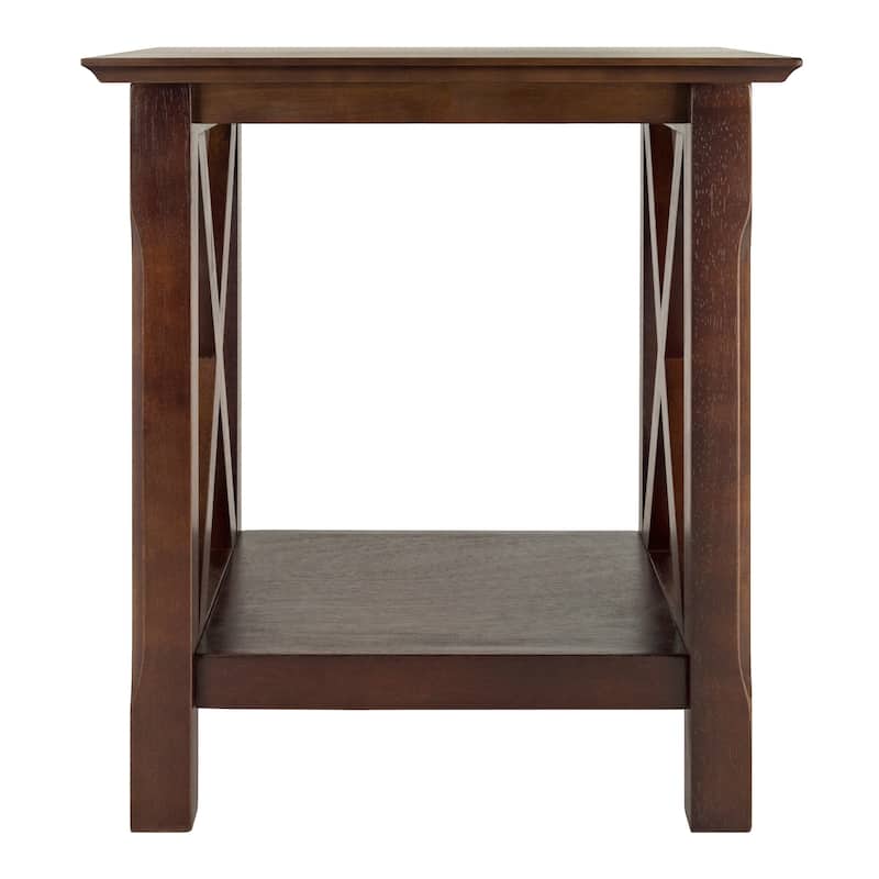 Xola Accent Table, Cappuccino - 20 x 19.13 x 21.97 inches