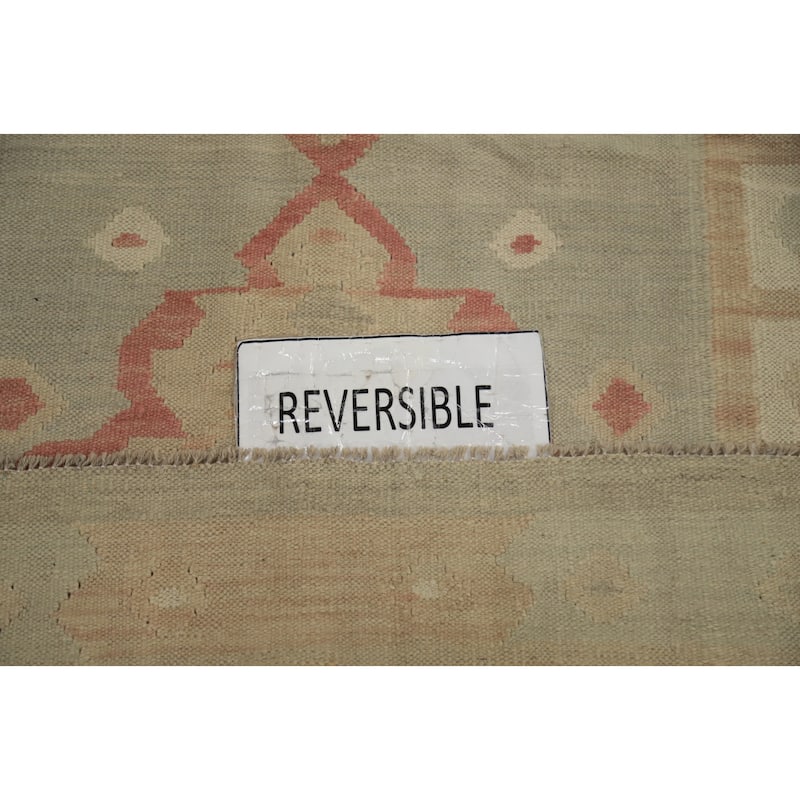 Hand Woven Oriental 100% Wool Carpet Southwestern Tribal Multi-Colored Kilim Area Rug - 6' 0'' X 4' 1''