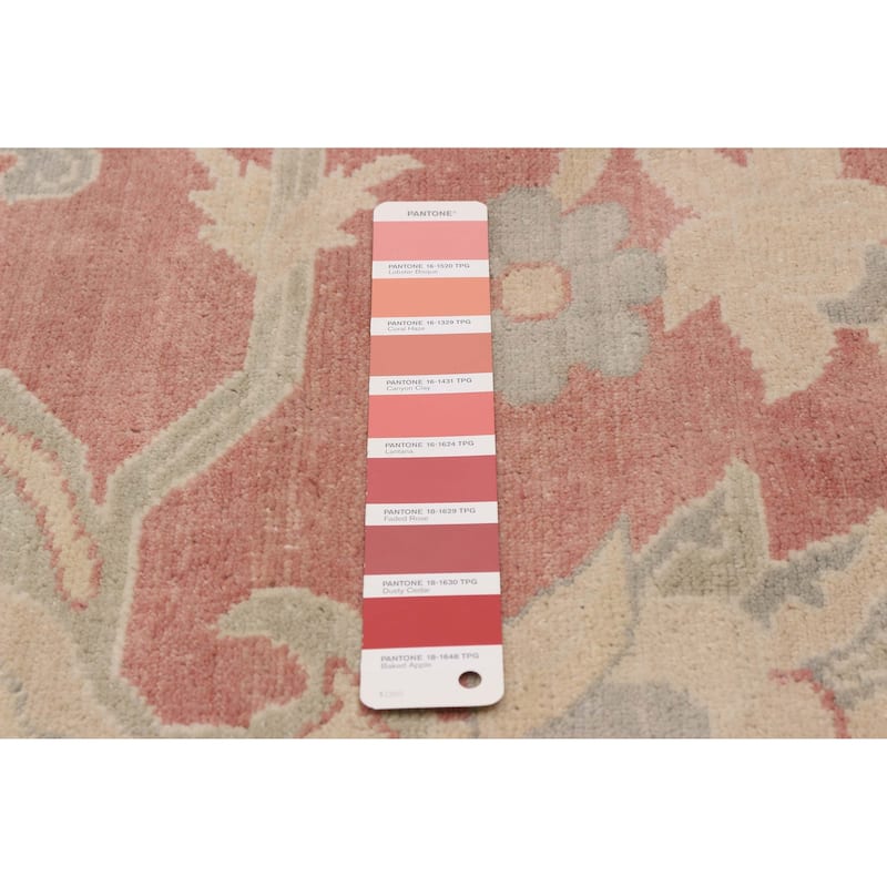ECARPETGALLERY Hand-knotted Oushak Copper Wool Rug - 9'1 x 11'10