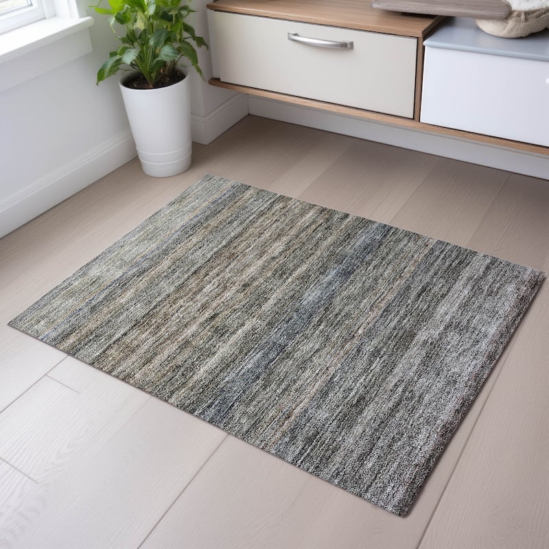 Premium Washable Super Soft Ombre Tribal Mayfield Rug - Taupe - 1'8" x 2'6"