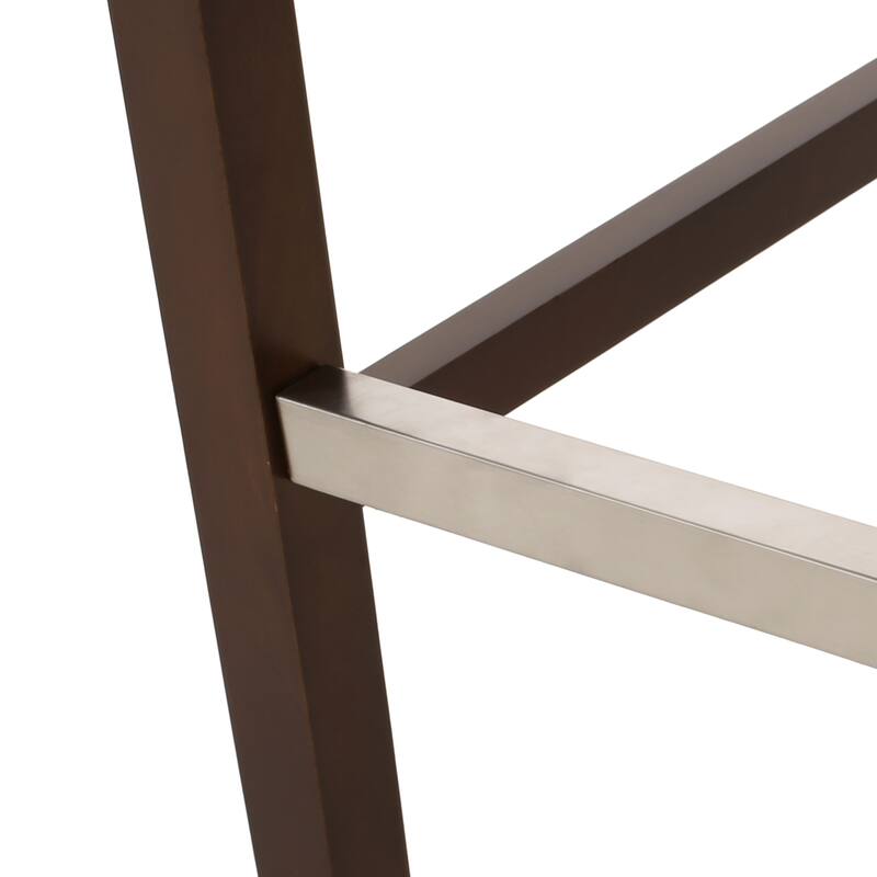 30" Modern Set of 2 Bar Stools with Button-Tufted Backrests Seats, Metal Legs, for Bar Dining Room and Living Room