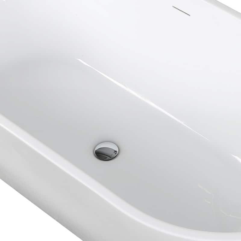 KBV 63'' x 29" Freestanding Soaking Acrylic Bathtub GTBT0015 - 63"