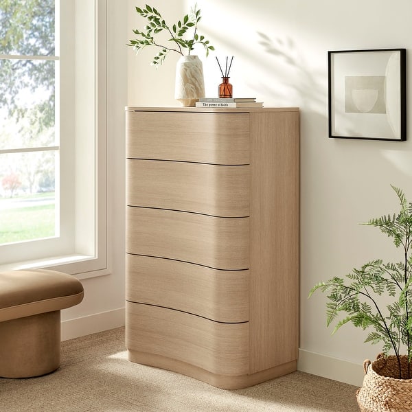 white christmas dresses Patina Drawer Curved Dresser