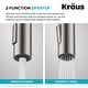 preview thumbnail 3 of 149, Kraus 2-Function 1-Handle 1-Hole Pulldown Sprayer Brass Kitchen Faucet