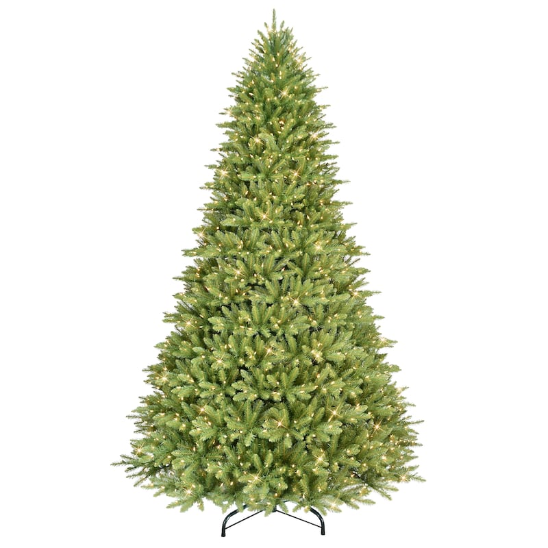 Puleo International 10' Pre Lit Fraser Fir Artificial Christmas Tree