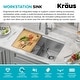 preview thumbnail 73 of 144, KRAUS Kore Workstation Undermount Stainless Steel Kitchen Sink