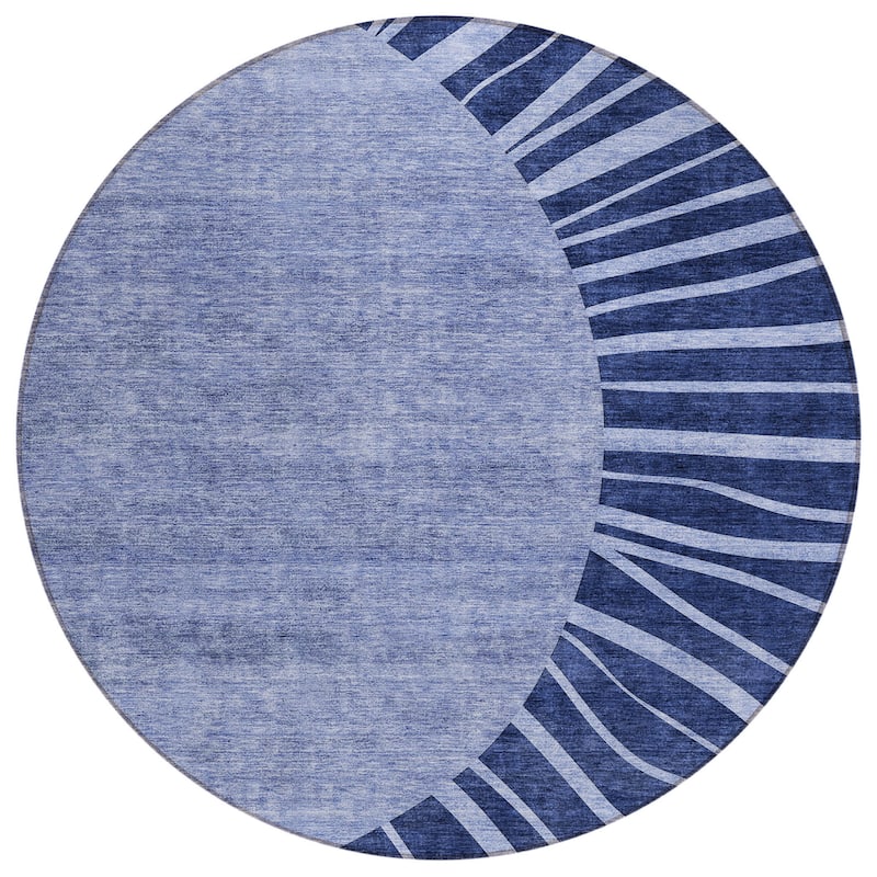 HomeRoots Abstract Transitional Rectangle Outdoor Rug