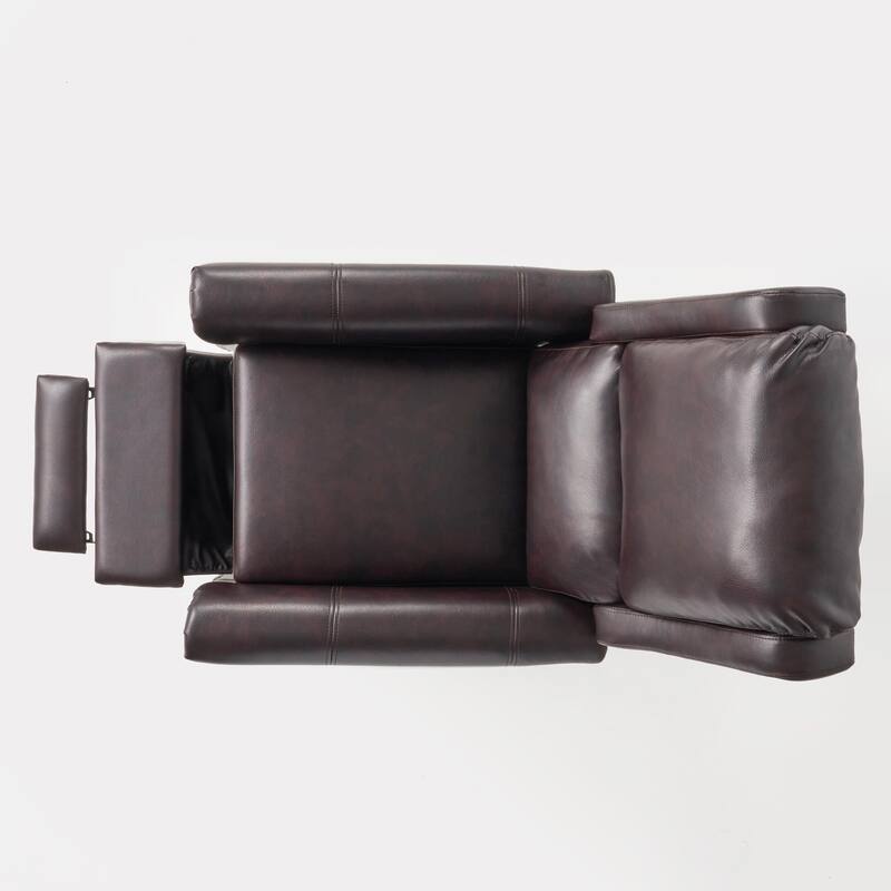 Haddan PU Leather Recliner Club Chair by Christopher Knight Home