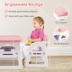 preview thumbnail 19 of 28, Costway 3-Piece Kids Table and Chair Set Toddler Activity Study Desk - See Details