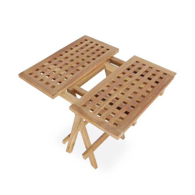 Folding Patio Table Garden Outdoor Balcony Furniture Teak Wood
